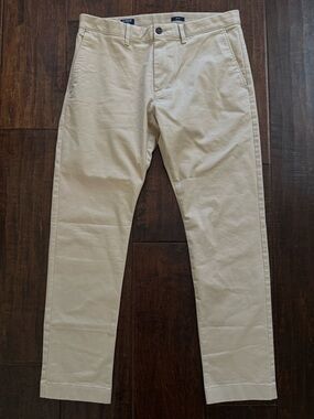 NWT J.Crew Factory Slim-Fit TruTemp365® Chino Pant Men's W33xL30 British Khaki